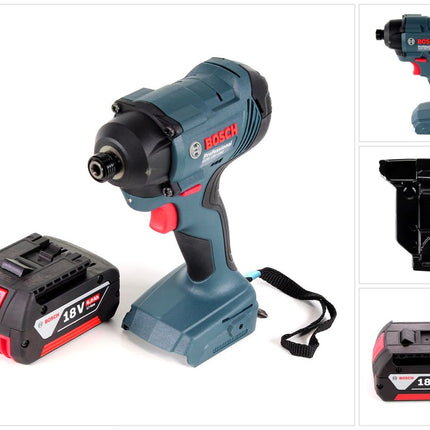 Bosch GDR 18 V-160 Akku Drehschlagschrauber 18V 1/4" + 1x Akku 6,0Ah + Einlage - ohne L-Boxx, ohne Ladegerät - Toolbrothers
