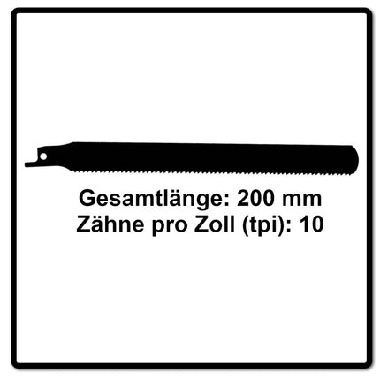 Komet Säbelsägeblatt PALLETS 200mm 10tpi 10 Stk. ( 2x 501.361 ) HSS-Bi-Metall - Toolbrothers