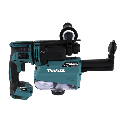 Makita DHR 182 ZW Akku Bohrhammer 18V 1,7J SDS-plus Brushless Solo + DX05 Staubabsaugung - ohne Akku, ohne Ladegerät
