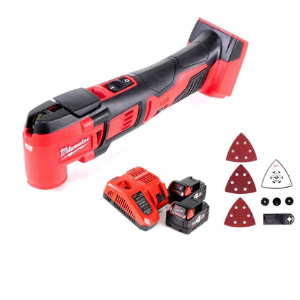Milwaukee M18 BMT-402 Akku Multifunktionswerkzeug 18 V + 2x Akku 4,0 Ah + Ladegerät