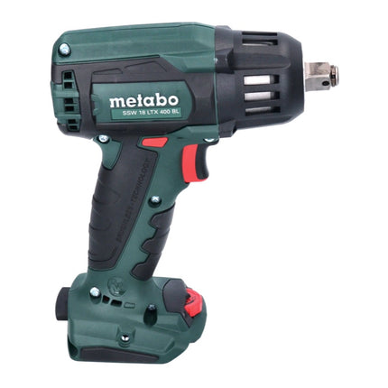 Metabo SSW 18 LTX 400 BL akumulatorowy klucz udarowy 18 V 400 Nm 1/2" ( 602205840 ) bezszczotkowy + metaBOX - bez akumulatora, bez ładowarki