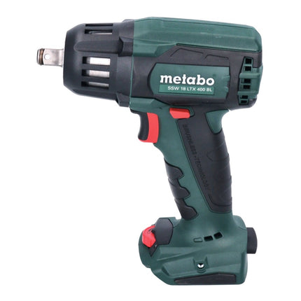 Metabo SSW 18 LTX 400 BL akumulatorowy klucz udarowy 18 V 400 Nm 1/2" bezszczotkowy + 1x akumulator 5,5 Ah + ładowarka + metaBOX