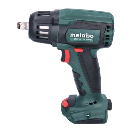 Metabo SSW 18 LTX 400 BL akumulatorowy klucz udarowy 18 V 400 Nm 1/2" bezszczotkowy + 2x akumulator 8,0 Ah + ładowarka + metaBOX