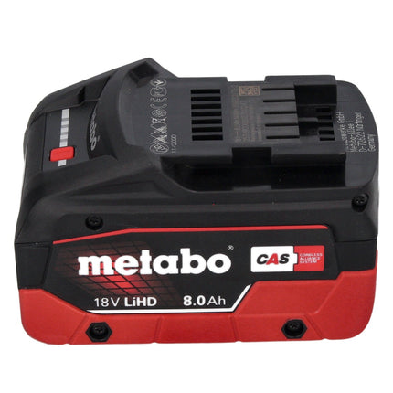 Metabo NIV 18 LTX BL 1.6 Akku Nibbler Knabber 18 V Brushless + 1x LiHD Akku 8,0 Ah + metaBOX - ohne Ladegerät