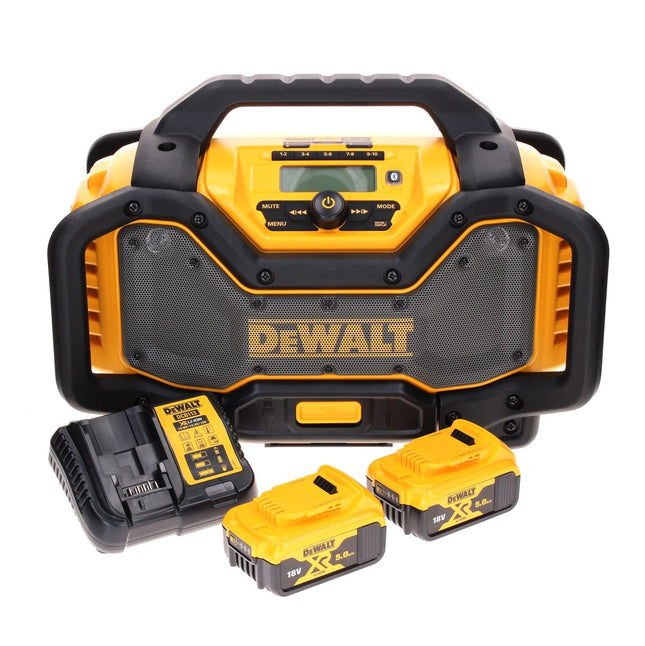 Radio bezprzewodowe DeWalt DCR 027 P2 DAB+ 10,8-18,0 V + 2x akumulator 5,0 Ah + ładowarka