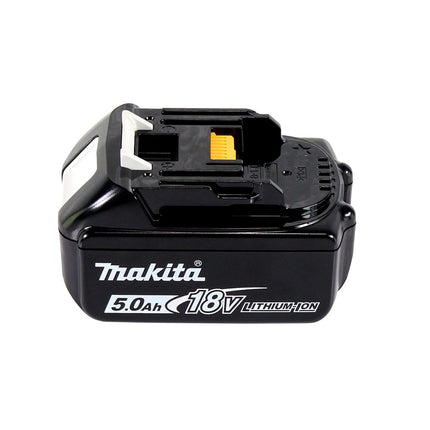 Makita DGA 519 T1J Akumulatorowa szlifierka kątowa 18 V 125 mm bezszczotkowa X-Lock + 1x akumulator 5,0 Ah + Makpac - bez ładowarki