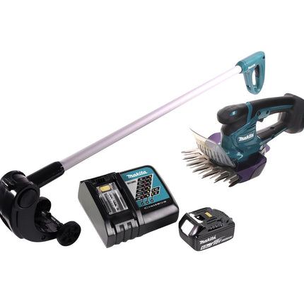 Makita DUM 604 RG1 Akku Grasschere 18 V + Griffverlängerung mit Rolle + 1x Akku 6,0 Ah + Ladegerät