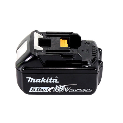 Makita DGA 506 T1J Akumulatorowa szlifierka kątowa 18 V 125 mm bezszczotkowa + 1x akumulator 5,0 Ah + Makpac - bez ładowarki