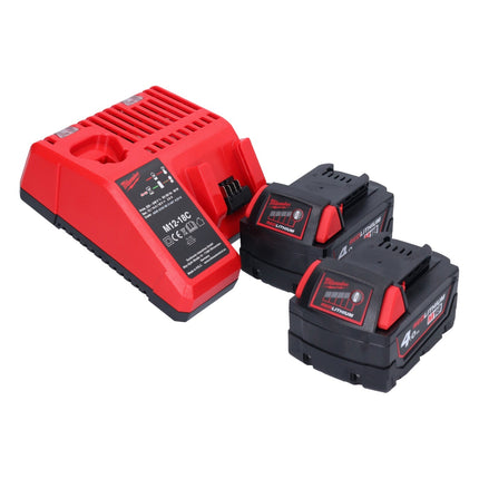 Milwaukee M18 BHG-402 akumulatorowy pistolet na gorące powietrze 18 V 470 °C + 2x akumulator 4,0 Ah + ładowarka