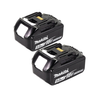 Makita DLM 432 T2 kosiarka akumulatorowa 36 V ( 2x 18 V ) 43 cm bezszczotkowa + 2x akumulator 5,0 Ah - bez ładowarki