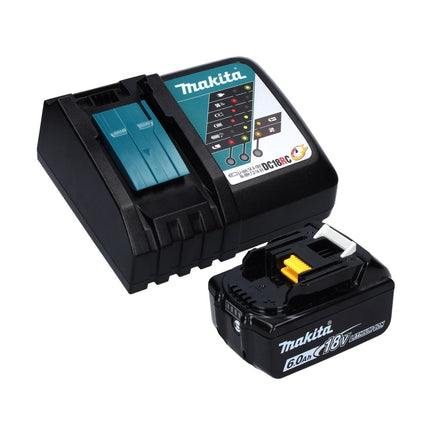 Makita DPO 600 RG1 akumulatorowa polerka mimośrodowa 18 V 150 mm XPT bezszczotkowa + 1x akumulator 6,0 Ah + ładowarka