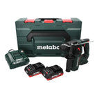 Metabo BH 18 LTX BL 16 akumulatorowa wiertarko-wkrętarka udarowa 18 V 1,3 J SDS-plus Brushless ( 600324800 ) + 2x akumulator 4,0 Ah + ładowarka + MetaBOX