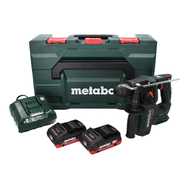 Metabo BH 18 LTX BL 16 akumulatorowa wiertarko-wkrętarka udarowa 18 V 1,3 J SDS-plus Brushless ( 600324800 ) + 2x akumulator 4,0 Ah + ładowarka + MetaBOX