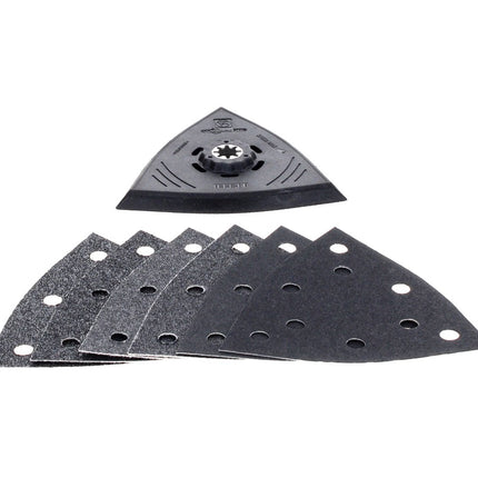 FEIN MultiMaster AMM 500 PLUS C Akku Oszillierer 18 V Starlock Plus + Schleifplatten Set + 2x Akku 3,0 Ah + Ladegerät + Koffer