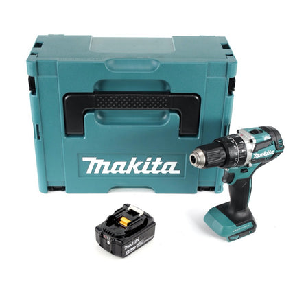 Makita DHP 484 T1J akumulatorowa wiertarko-wkrętarka udarowa 18 V 54 Nm bezszczotkowa + 1x akumulator 5,0 Ah + Makpac - bez ładowarki