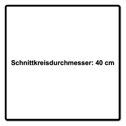 Metabo FSD 36-18 LTX BL 40 Akumulatorowa wykaszarka szczotkowa 36 V (2x 18 V) z okrągłym uchwytem Brushless Solo (601610850) - bez akumulatora, bez ładowarki