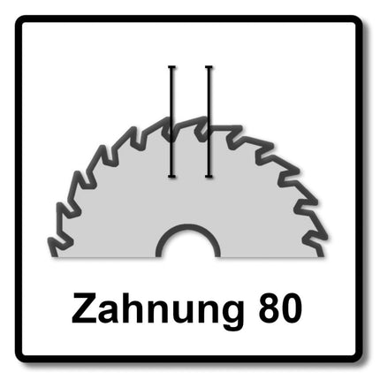 Zestaw specjalnych tarcz pilarskich Festool 2x TF80 A 254 x 2,4 x 30 mm ( 2x 575978 ) do pilarki stołowej TKS 80