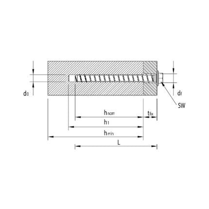 HECO MULTI MONTI plus SS Schraubanker 7,5 x 100 mm 50 Stück ( 49817 ) Betonschraube Sechskantkopf mit angepresster Scheibe verzinkt blau A2K