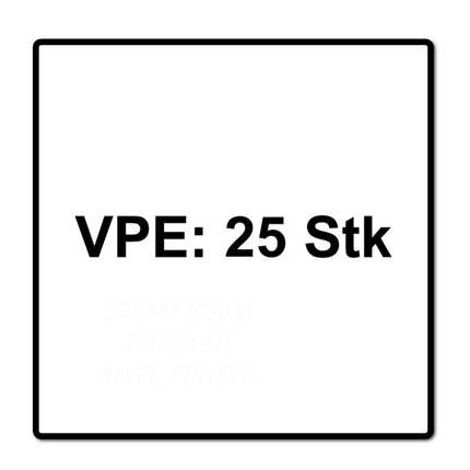 HECO MULTI MONTI plus SS Schraubanker 10,0 x 60 mm 25 Stück ( 48439 ) Betonschraube Sechskantkopf mit angepresster Scheibe HP-beschichtet