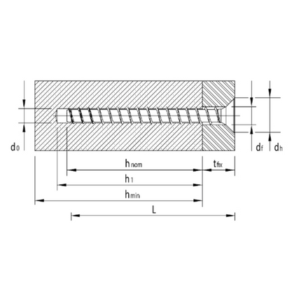 HECO MULTI MONTI plus F Schraubanker 6,0 x 70 mm 400 Stück ( 4x 48499 ) Betonschraube, Senkkopf, T-Drive, verzinkt blau, A2K