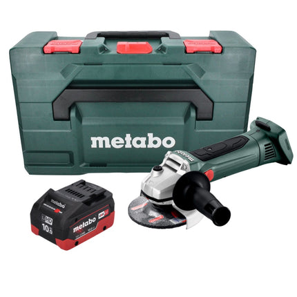 Metabo W 18 LTX 125 Akku Winkelschleifer 18 V 125 mm + 1x Akku 10,0 Ah + metaBOX - ohne Ladegerät