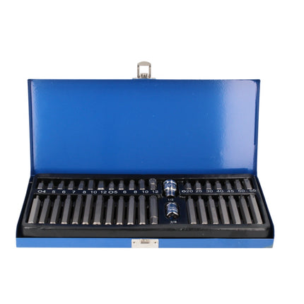 Makita DHP 485 RF1 Akku Schlagbohrschrauber 18 V 50 Nm Brushless + 1x Akku 3,0 Ah + Ladegerät + 40 tlg. Bit Set