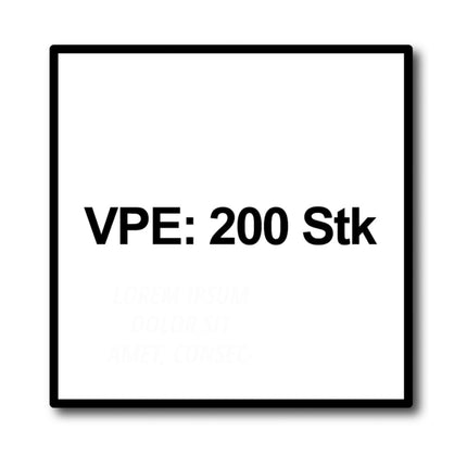 HECO MULTI MONTI plus F Schraubanker 7,5 x 60 mm 200 Stück ( 4x 48511 ) Betonschraube, Senkkopf, T-Drive, verzinkt blau, A2K