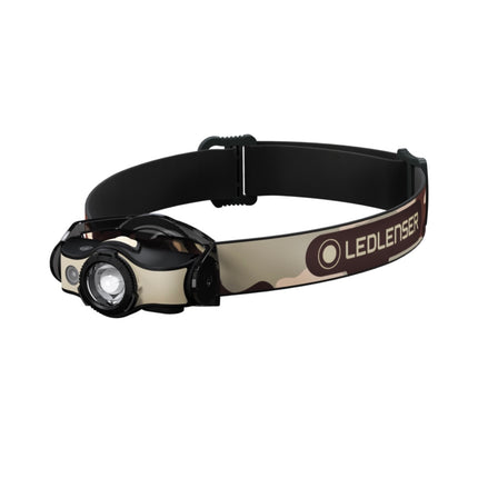 Ledlenser MH4 LED Stirnlampe 400 lm IPX4 Schwarz / Sand ( 502152 ) + 1x Akku + 1x Ladekabel