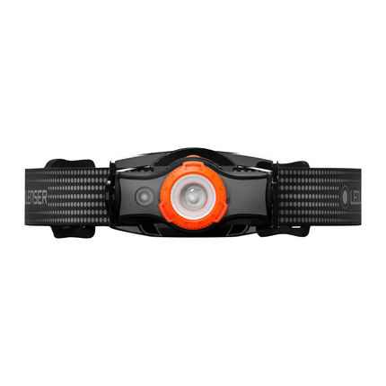 Ledlenser MH5 LED Stirnlampe 400 lm IPX4 Schwarz / Orange ( 502143 ) + 1x Akku + 1x Ladekabel