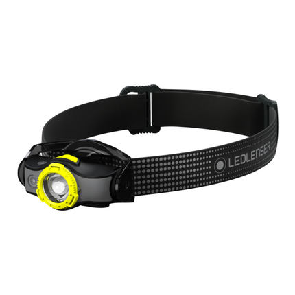 Ledlenser MH5 LED Stirnlampe 400 lm IPX4 Schwarz / Gelb ( 502144 ) + 1x Akku + 1x Ladekabel