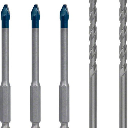 Bosch EXPERT HEX-9 HardCeramic Bohrer Mixed Set 6,0 mm 5 tlg. ( 2608900596 ) Carbide Technology - Toolbrothers