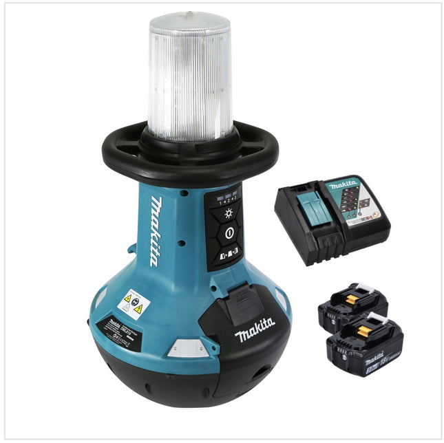 Akumulatorowy naświetlacz LED Makita DML 810 RF 18 / 36 V ( 2 x 18 V ) 5500 lm IP54 + 2x akumulator 3,0 Ah + ładowarka