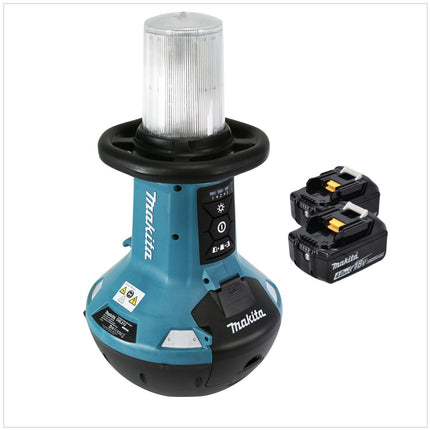 Makita DML 810 M Akumulatorowy naświetlacz LED 18 / 36 V ( 2 x 18 V ) 5500 lm IP54 + 2x akumulator 4,0 Ah - bez ładowarki