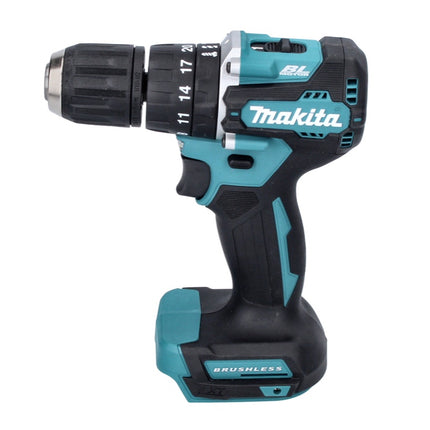 Makita DHP 487 RAJ akumulatorowa wiertarko-wkrętarka udarowa 18 V 40 Nm bezszczotkowa + 2x akumulator 2,0 Ah + ładowarka + Makpac