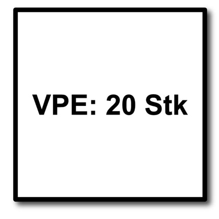 Metabo Lamellenschleifteller Fächerscheibe P120 125 mm 22,23 mm ( 20 x 623154000 ) für Winkelschleifer