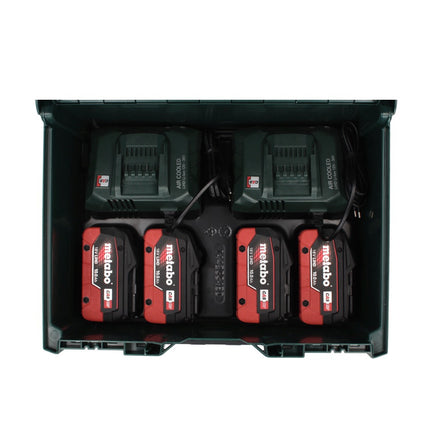 Metabo 18 V LiHD Basis Set + 4x Akku 4,0 Ah + 2x ASC 55 Ladegerät + metaBOX