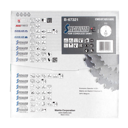 Makita CMSXF305100G SPECIALIZED EFFICUT Sägeblatt 305 x 2,15 x 30 mm ( B-67321 ) 100 Zähne für Holz
