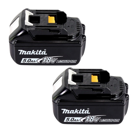 Zestaw Makita Power Source Kit 18 V z akumulatorem 2x BL 1850 B 5,0 Ah ( 197280-8 ) + podwójna ładowarka DC 18 SH ( 199687-4 ) + Makpac