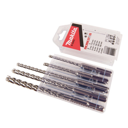 Akumulatorowy młot udarowo-obrotowy Makita DHR 202 Z 18 V 2,0 J SDS Plus + 5-częściowy zestaw wierteł - bez akumulatora, bez ładowarki