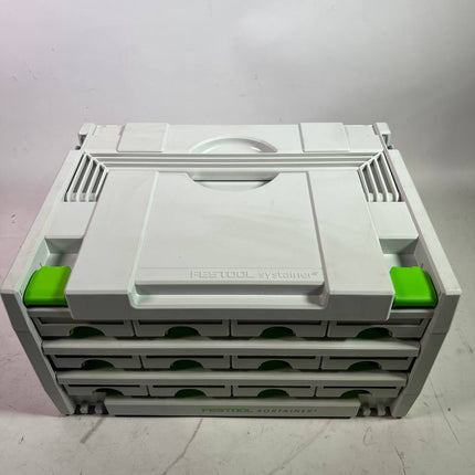 Festool Sortainer SYS 3 SORT 12 Sortiment Koffer mit 12 Faecher 491986 fuer Schrauben Duebel Naegel Beschaedigt 1 - toolbrothers