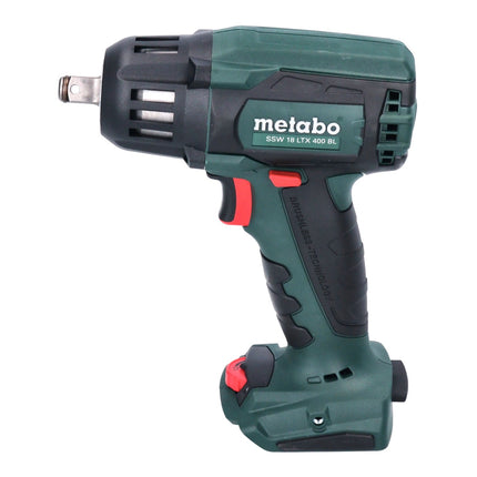 Metabo SSW 18 LTX 400 BL akumulatorowy klucz udarowy 18 V 400 Nm 1/2" ( 602205500 ) bezszczotkowy + 2x akumulator 4,0 Ah + ładowarka + metaBOX