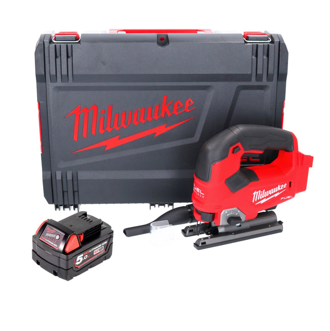 Milwaukee M18 FJS-501X wyrzynarka akumulatorowa 18 V 25 mm suw bezszczotkowy + 1x akumulator 5,0 Ah + skrzynka HD - bez ładowarki