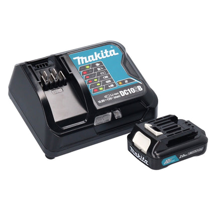 Odkurzacz akumulatorowy Makita CL 108 FDSAP 12 V 0,6 L różowy + 1x akumulator 2,0 Ah + ładowarka