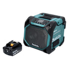 Makita DMR 203 M1 Głośnik Bluetooth 12 V 18 V IP64 + 1x akumulator 4,0 Ah - bez ładowarki