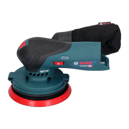 Bosch GEX 12V-125 Profesjonalna akumulatorowa szlifierka oscylacyjna bezszczotkowa 12 V 125 mm + 2x akumulator 3,0 Ah + ładowarka + zestaw szlifierski Toolbrothers TURTLE + L-Boxx