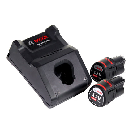 Bosch GEX 12V-125 Profesjonalna akumulatorowa szlifierka oscylacyjna bezszczotkowa 12 V 125 mm + 2x akumulator 3,0 Ah + ładowarka + zestaw szlifierski Toolbrothers TURTLE + L-Boxx