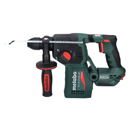 Metabo KH 18 LTX BL 24 akumulatorowa wiertarko-wkrętarka udarowa 18 V 2,2 J SDS Plus Brushless + 5-częściowy zestaw wierteł i dłut + metaBOX - bez akumulatora, bez ładowarki