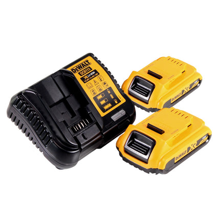DeWalt DCS 369 D2 Akumulatorowa pilarka szablasta Pilarka szablasta 18 V bezszczotkowa + 2x akumulator 2,0 Ah + ładowarka