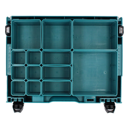 Makita MAKPAC 1 walizka na drobne części 395 x 295 x 110 mm ( 191X80-2 ) z 13-krotnym wkładem do pudełka