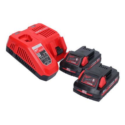 Milwaukee M18 BSX-302 akumulatorowa pilarka szablasta 18 V + 2x akumulator 3,0 Ah + ładowarka